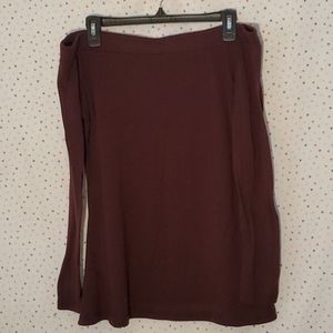 Dark Purple off-shoulder Top